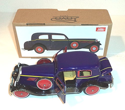 Coche Sedán Gran Turismo,de 1935. Vehículo de hojalata, Réplica de Payá, el histórico y afamado fabricante español de juguetes