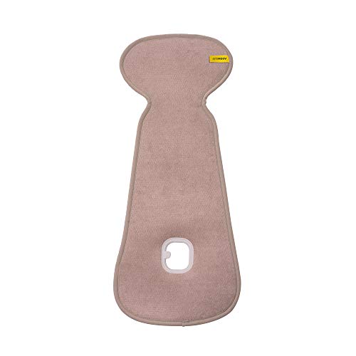 Colchoneta AirLayer AeroMoov para silla de paseo ASALBSA Beige - colchoneta 3D de forro suave con estructura alveolar transpirable que mantiene a su bebé fresco y seco en su silla de paseo