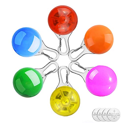 Collar Perro Luz, Homeet Luz Led Collares para Perro 6Pcs Clip-on Luces Led de Colores Luz de Seguridad Luminoso de Noche Impermeable LED Luz Perro Led Pet Collar Luz para Mascota Gato con 4 Baterías Collar Perro Luz, Homeet Luz Led Collares para Perro 6Pcs Clip-on Luces Led de Colores Luz de Seguridad Luminoso de Noche Impermeable LED Luz Perro Led Pet Collar Luz para Mascota Gato con 4 Baterías