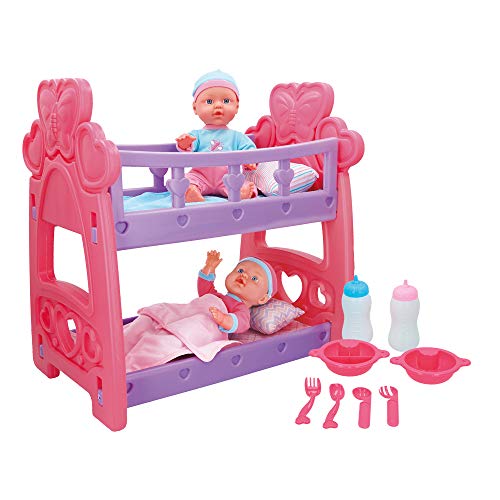 ColorBaby - Bebés gemelos blanditos con cuna y accesorios Colorbaby's (43707) ColorBaby - Bebés gemelos blanditos con cuna y accesorios Colorbaby's (43707)