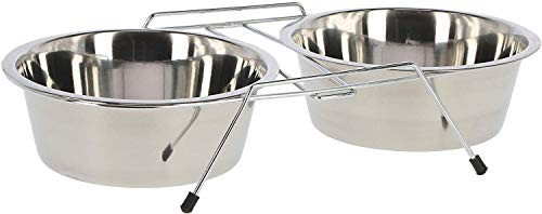 Comedero doble incl. 2 comederos de 900 ml Comedero doble incl. 2 comederos de 900 ml