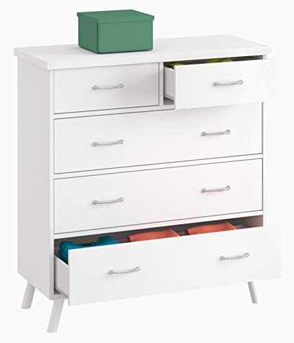 Cómoda Dormitorio Tina Vintage Tirador Clasico habitacion Juvenil Blanco sifonier 5 cajones 90x45x99 Cómoda Dormitorio Tina Vintage Tirador Clasico habitacion Juvenil Blanco sifonier 5 cajones 90x45x99