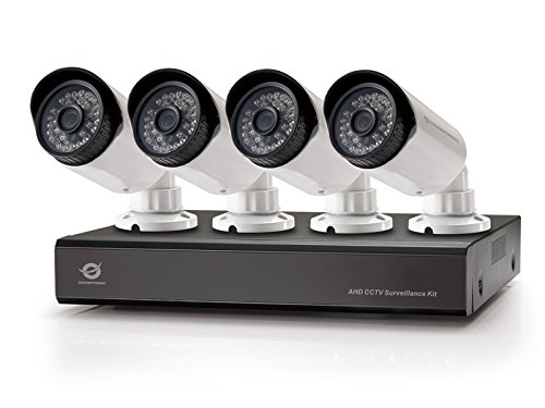 Conceptronic Kit de vigilancia AHD CCTV de 8 Canales - Kit de videovigilancia (Bullet, Alámbrico, BNC, Interior/Exterior, CMOS, 25,4/4 mm (1/4"))