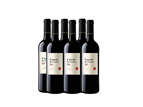 Conde De Caralt Vino Tinto - 0,75 l - Pack de 6 botellas - 4500ml