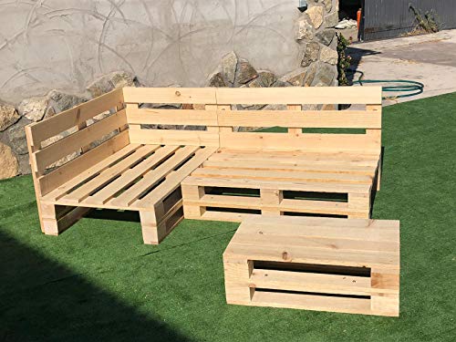 Conjunto RINCONERA con PALETS Europeos 2m X 1,2m + Mesa (NUEVOS A ESTRENAR) (Rinconera Izquierda) Conjunto RINCONERA con PALETS Europeos 2m X 1,2m + Mesa (NUEVOS A ESTRENAR) (Rinconera Izquierda)