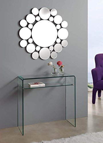 Consola de cristal templado : Modelo MONTREAL de 80x76x30cms. Consola de cristal templado : Modelo MONTREAL de 80x76x30cms.