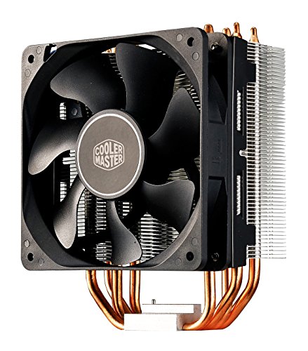 Cooler Master Hyper 212X Sistema Refrigeración - Optimas Aletas Disipador Térmico   - 4 Tubos de Calor Contacto Directo Continuo, Resistente POM Fan Bearing