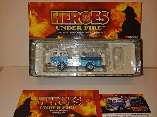 Corgi 52009 Mack CF Pumper Tamaqua PA US 52009 1:50 Scale Limited Edition Die Cast Replica Heroes Under Fire Series Highly Detailed Die Cast Scale Model FOR The Adult Collector