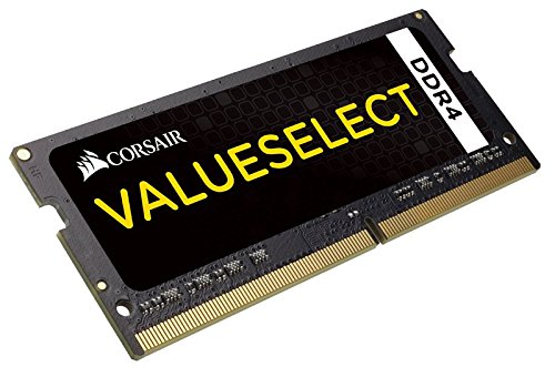 Corsair Value Select - Módulo de Memoria de 4 GB (1 x 4 GB, SODIMM, DDR4, 2133 MHz, CL15), Negro (CMSO4GX4M1A2133C15)