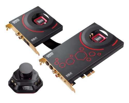 Creative Sound Blaster ZxR - Tarjeta de sonido interna (SNR 124 dB, PCI-Express, jack de 3,5 mm), color negro