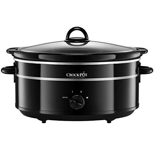 Crock-Pot - Olla de cocción lenta (6,5 L), color negro