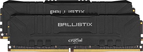 Crucial Ballistix BL2K8G32C16U4B 3200 MHz, DDR4, DRAM, Memoria Gamer para Ordenadores de sobremesa, 16GB (8GB x2), CL16, Negro Crucial Ballistix BL2K8G32C16U4B 3200 MHz, DDR4, DRAM, Memoria Gamer para Ordenadores de sobremesa, 16GB (8GB x2), CL16, Negro
