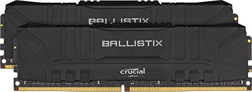 Crucial Ballistix BL2K8G32C16U4B 3200 MHz, DDR4, DRAM, Memoria Gamer para Ordenadores de sobremesa, 16GB (8GB x2), CL16, Negro