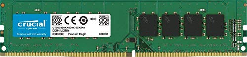 Crucial CT4G4DFS824A - Memoria RAM de 4 GB (DDR4, 2400 MT/s, PC4-19200, Single Rank x 8, DIMM, 288-Pin)