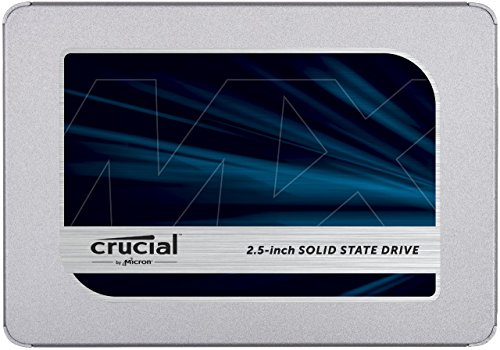 Crucial MX500 1TB CT1000MX500SSD1(Z) Unidad interna de estado sólido-hasta 560 MB/s (3D NAND, SATA, 2.5 Pulgadas)