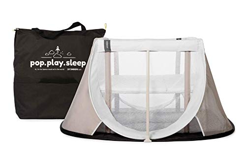Cuna de Viaje para bebé Aeromoov plegable e instantánea con colchón configurable a dos alturas y bolsa de transporte (color gris arena) Cuna de Viaje para bebé Aeromoov plegable e instantánea con colchón configurable a dos alturas y bolsa de transporte (color gris arena)