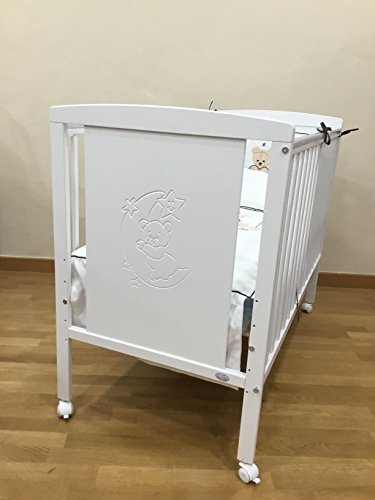 Cuna para bebé, modelo Oso Dormilón + Colchón Viscoelástica + edredón y chichonera Celeste (caja musical de regalo) Cuna para bebé, modelo Oso Dormilón + Colchón Viscoelástica + edredón y chichonera Celeste (caja musical de regalo)