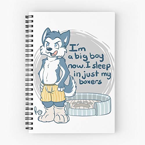 Cute Boy Angry Male Husky Dog Kid Furry Cub Big Cuaderno espiral lindo de cinco estrellas de la escuela con impresión duradera