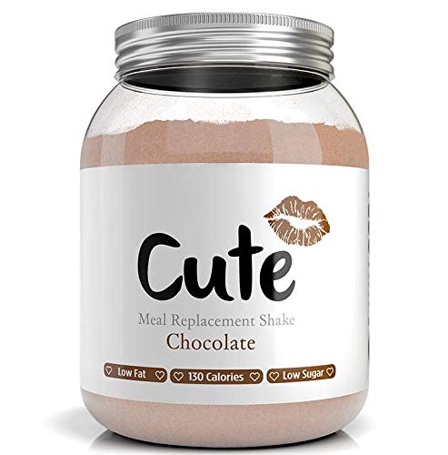 Cute Nutrition Batido Sustitutivo de Comida Sabor Chocolate para el Control de la Pérdida de Peso en Polvo Bebida Dietética para Mujer Bote de 500 g
