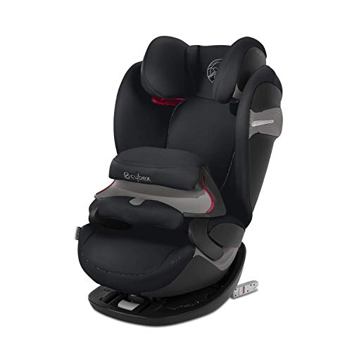 Cybex Gold Pallas S-Fix - Silla de coche 2 en 1  para coches con y sin Isofix, Grupo 1/2/3 (9-36 kg), Desde los 9 meses hasta los 12 años aprox., Colección Color 2019, Negro (Urban Black)