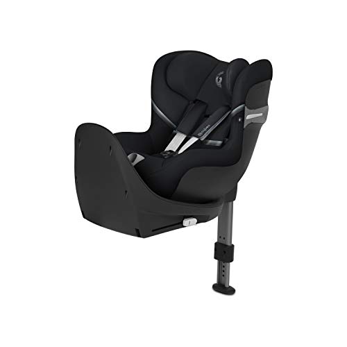 CYBEX Gold Silla de coche para niños Sirona S i-Size, Sistema giratorio de 360°, En contra de la marcha, 0-4 años aproximativamente, Altura máxima 105 cm, Deep Black