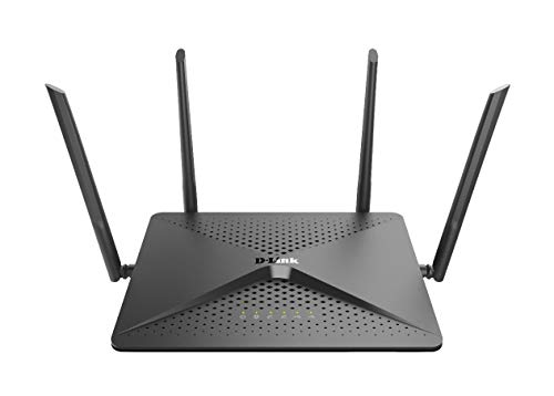 D-Link DIR-882 - Router WiFi Gaming AC2600 MU-MIMO (Dual-Band, 2600 Mbps, 4 Puertos LAN + 1 Puerto de Internet, RJ45 Gigabit 10/100/1000 Mbps, Wave 2, WPS, WPA2), Compatible Movistar, Negro