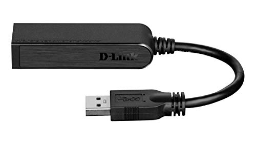 D-Link DUB-1312 – Tarjeta de Red USB 3.0 Gigabit Ethernet RJ45 (10/100/1000 Mbps), Compatible Windows, Linux y MacOS