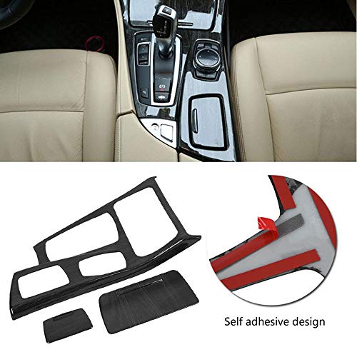 DAETNG Interior del Coche Decorativo, Perilla de Aire Acondicionado de Fibra de Carbono Marco Consola Central Cubierta Adhesivo Ajuste para BMW Serie 5 F10 2011-2016 Fibra de Carbono/Cromo/Madera DAETNG Interior del Coche Decorativo, Perilla de Aire Acondicionado de Fibra de Carbono Marco Consola Central Cubierta Adhesivo Ajuste para BMW Serie 5 F10 2011-2016 Fibra de Carbono/Cromo/Madera