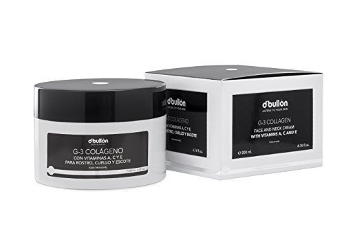 D'Bullón Profesional Crema G-3 Colágeno con Vitaminas A, C Y E Para Rostro, Cuello y Escote - 200 ml