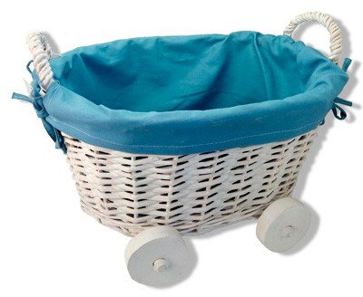 DISOK - Cesta De Mimbre En Forma De Carrito Azul - Cestas de Mimbre para Detalles de Boda, Bautizos. Cestas para Llevar Regalos, regalitos Recuerdos Detalles Bautizos, Baby Shower, Niños, Cestos DISOK - Cesta De Mimbre En Forma De Carrito Azul - Cestas de Mimbre para Detalles de Boda, Bautizos. Cestas para Llevar Regalos, regalitos Recuerdos Detalles Bautizos, Baby Shower, Niños, Cestos