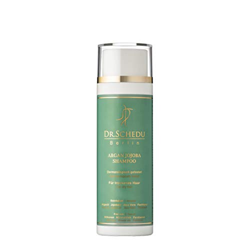 Dr. Schedu Berlin Champú de Argán y Jojoba 200 ml, para cabello seco y rizado, contiene Aceite de Argán, Aceite de Jojoba, Aloe Vera, Pantenol, sin Silicona, hecho en Alemania! Dr. Schedu Berlin Champú de Argán y Jojoba 200 ml, para cabello seco y rizado, contiene Aceite de Argán, Aceite de Jojoba, Aloe Vera, Pantenol, sin Silicona, hecho en Alemania!