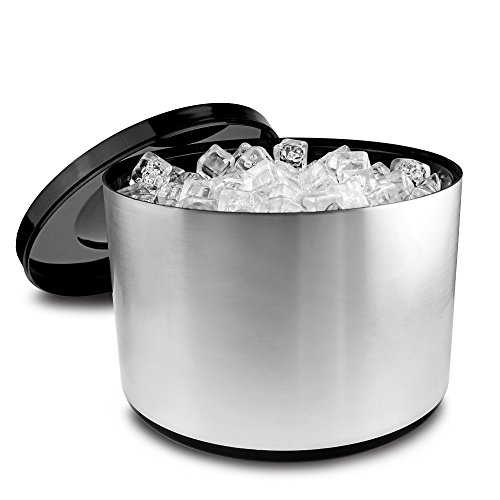 Drinkstuff  - Cubo para hielo,  Plástico(efecto Aluminio), 10 Litros
