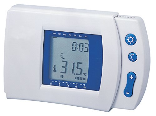 Electraline 59215 Crono-termostato digital avanzado, color blanco
