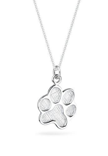 Elli Collares el perro símbolo de la pata de la mujer en plata esterlina 925 Elli Collares el perro símbolo de la pata de la mujer en plata esterlina 925