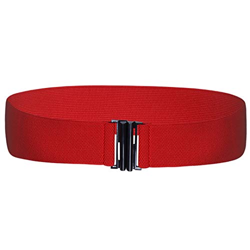 Estira el cinturón ancho de 5 cm para las mujeres Cinturón corsé Cinturón de hebilla de metal Cinturones H M