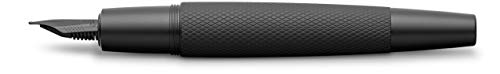 Faber Castell 148621 - Pluma estilográfica E-motion, con cuerpo en aluminio negro, trazo F Faber Castell 148621 - Pluma estilográfica E-motion, con cuerpo en aluminio negro, trazo F