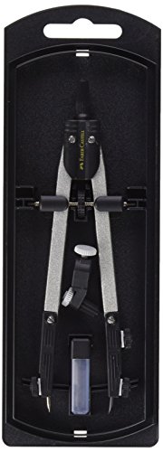 Faber-Castell 32722-8 - Compás de ajuste rápido, con tornillo central, articulaciones en ambos brazos y accesorios de recambio Faber-Castell 32722-8 - Compás de ajuste rápido, con tornillo central, articulaciones en ambos brazos y accesorios de recambio