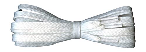 Fabmania Cordones de algodón para Adidas Vans Nike, Converse - 8 mm de ancho - Blanco - 110 cm - Hecho en Inglaterra Fabmania Cordones de algodón para Adidas Vans Nike, Converse - 8 mm de ancho - Blanco - 110 cm - Hecho en Inglaterra