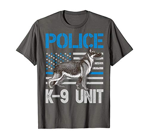 Fan T-Shirt Police K 9 Unit Thin Blue Line Officer Dog Costume