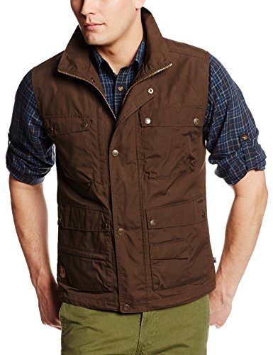 FJÄLLRÄVEN Vest M Chaleco Reportero Lite, Hombre, Verde (Dark Olive), XL