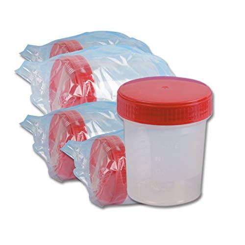 FL médica S.R.L. 25032 ISO 8 contenedor de orina, 120 ml (Pack de 250)