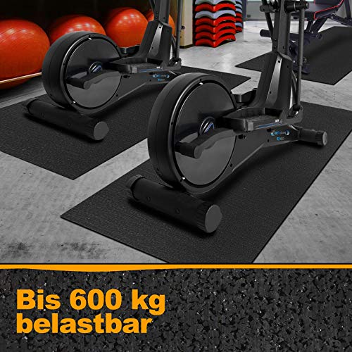 Floordirekt - Esterilla de protección para el Suelo para aparatos de Fitness, Antideslizante, amortigua el Ruido, Caliente, para Cintas de Correr, Entrenador de Rodillo de 91 x 198 cm