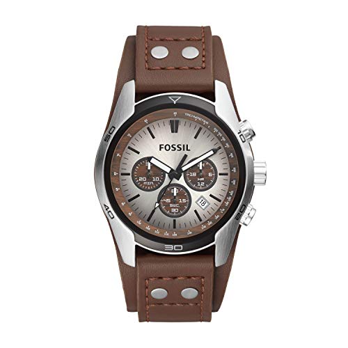 Fossil Reloj Cronógrafo para Hombre de Cuarzo con Correa en Piel CH2565