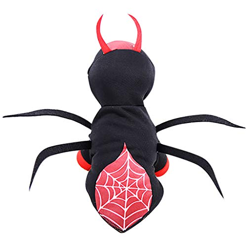 Fossrn Mascota Perro Halloween Disfraz Araña Sudadera con Capucha - Ropa para Gato Cachorros Chihuahua Yorkshire Fossrn Mascota Perro Halloween Disfraz Araña Sudadera con Capucha - Ropa para Gato Cachorros Chihuahua Yorkshire