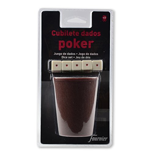 Fournier 102006 - Cubilete + Dados Póker Blister Fournier 102006 - Cubilete + Dados Póker Blister