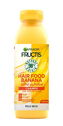 GARNIER Fructis Hair Food Champú Nutritivo de Banana para Pelo Seco - 350 ml GARNIER Fructis Hair Food Champú Nutritivo de Banana para Pelo Seco - 350 ml