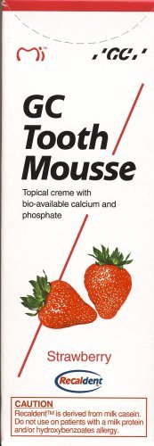 Gc Tooth Mousse Protección Diente Crema Fresa, 1-Pack (1 X 40 G) Gc Tooth Mousse Protección Diente Crema Fresa, 1-Pack (1 X 40 G)