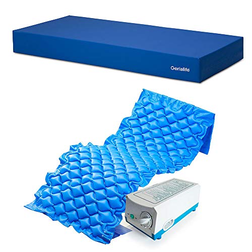 Gerialife® Kit antiescaras | Colchón sanitario impermeable HR | Colchón antiescaras de aire (90x190)