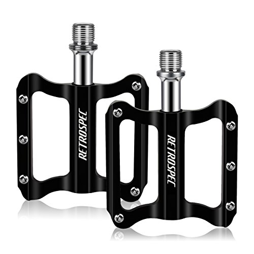 Gindoly Pedales Bicicleta de Montaña CNC de Aleación de Aluminio Ultraligero Ultra Eje Teniendo Sellado Pedales Tipo Universal para MTB y Carreras Carretera BMX Bicicleta y Más