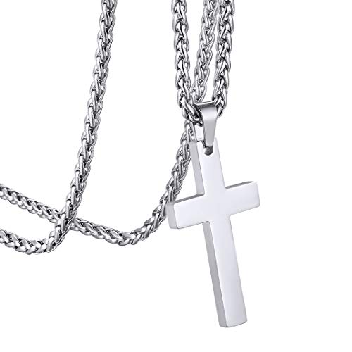 GoldChic Jewelry Colgante Acero Cruz en Cadena Ajustable, Joya Minimalista, Hip-Hop Rock Rap Estilo, Gratis Caja de Regalo, Servicio para Personalizar GoldChic Jewelry Colgante Acero Cruz en Cadena Ajustable, Joya Minimalista, Hip-Hop Rock Rap Estilo, Gratis Caja de Regalo, Servicio para Personalizar